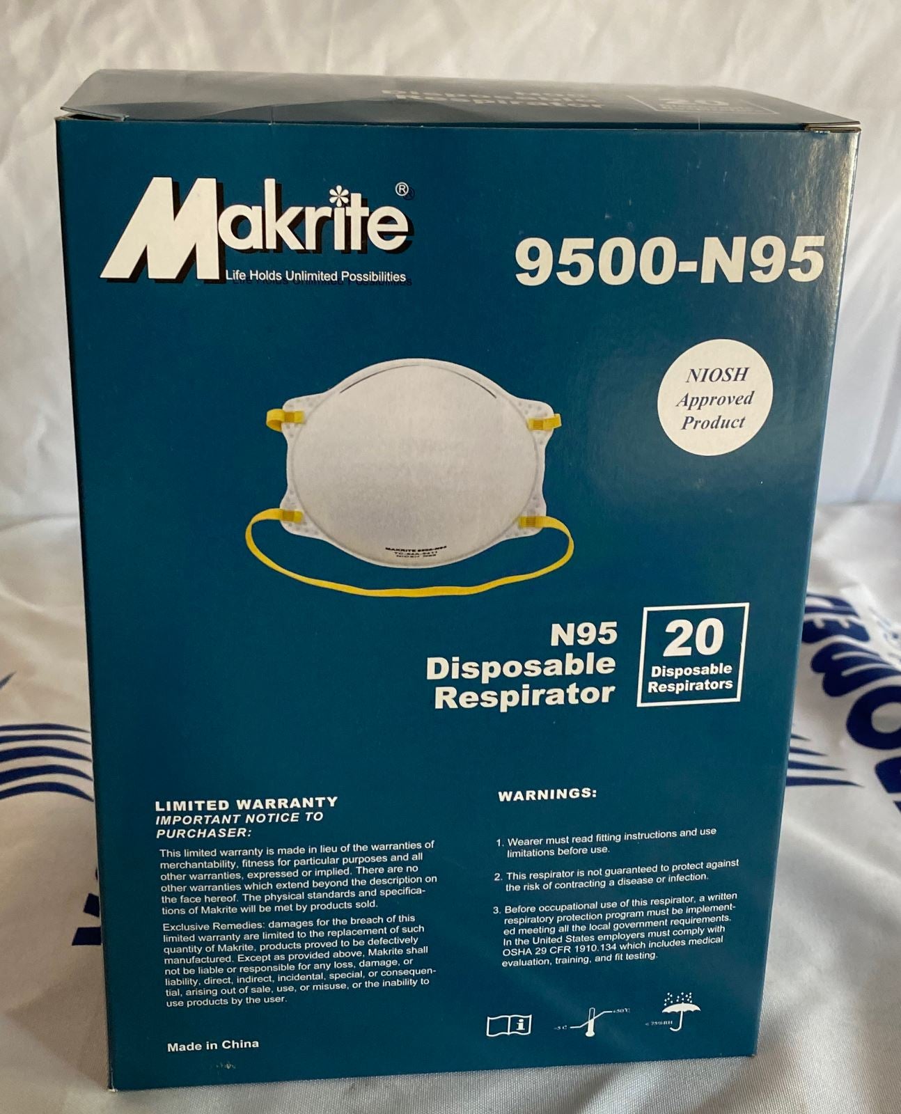 Cartons of Makrite Deposable Respirators Exp 06/23 ( 120 counts ) DIAGNOSTIC ULTRASOUND MACHINES FOR SALE