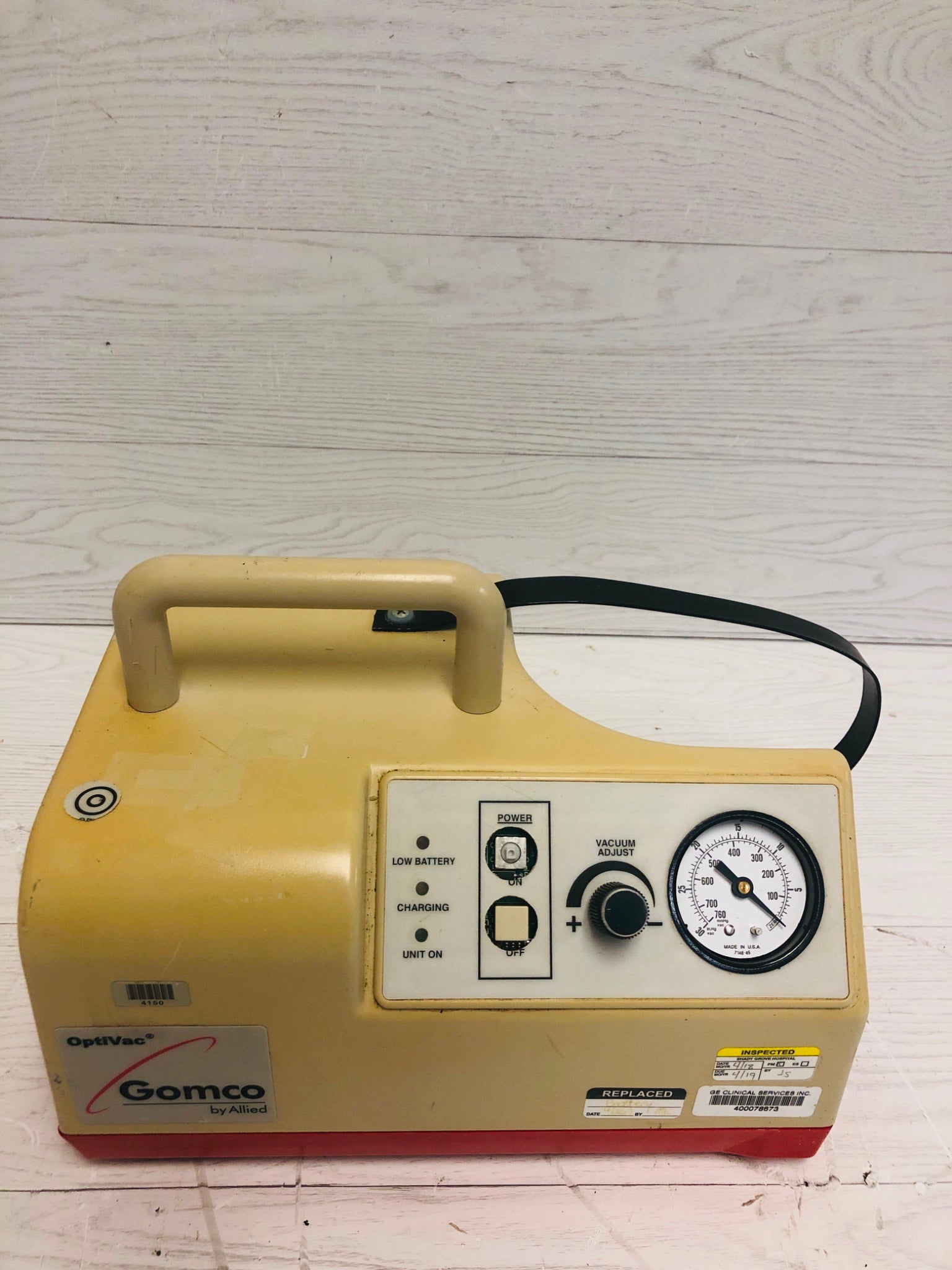 OptiVac Gomco by Allied DIAGNOSTIC ULTRASOUND MACHINES FOR SALE