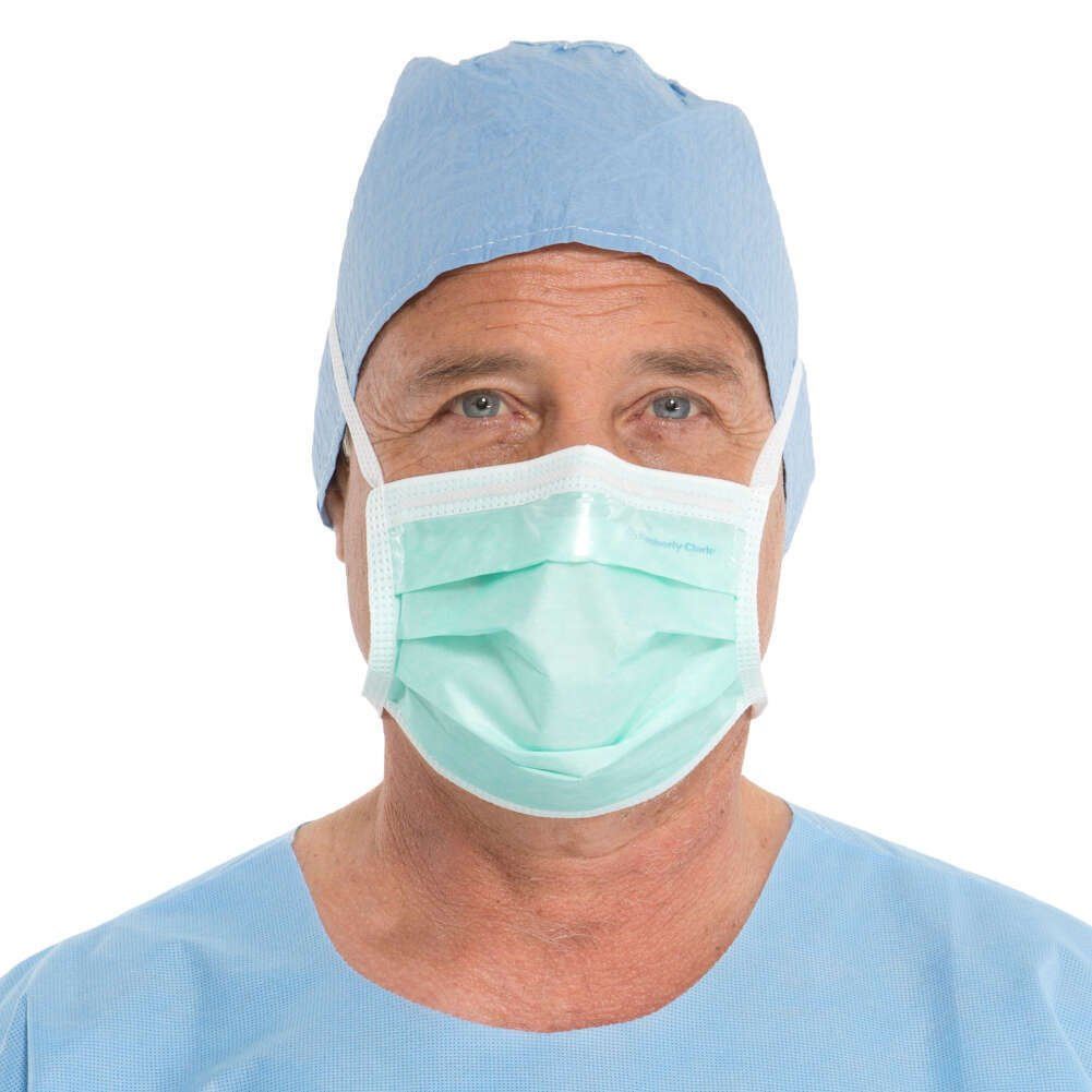 HALYARD Disposable Mask, Three Layer Construction, Anti-Fog, Pleat-Style w/Ties DIAGNOSTIC ULTRASOUND MACHINES FOR SALE