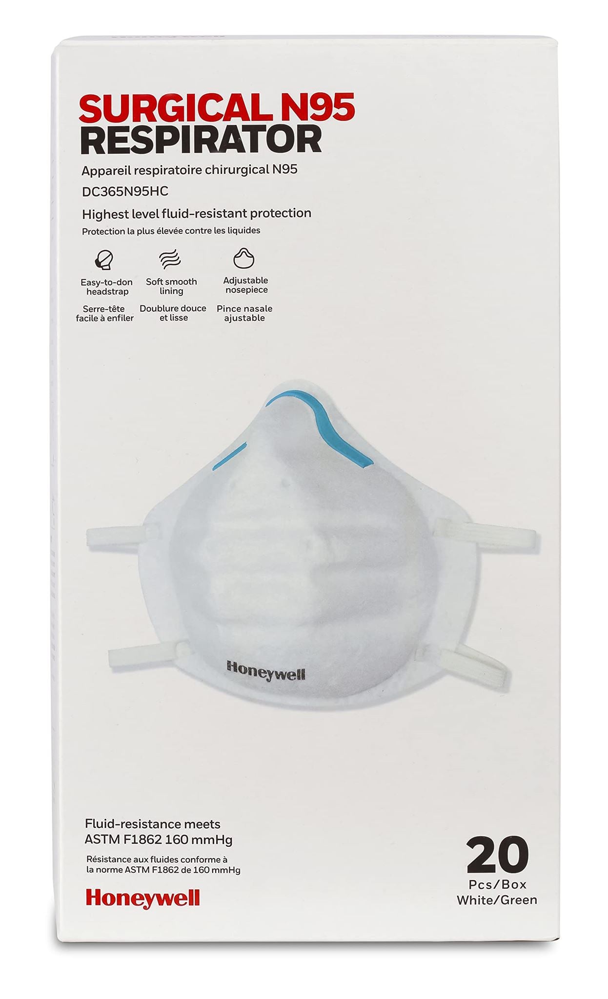 Honeywell Safety NIOSH-Approved, N95 Cup Mask with Nose Clip, 20-pack (DC365N95H DIAGNOSTIC ULTRASOUND MACHINES FOR SALE