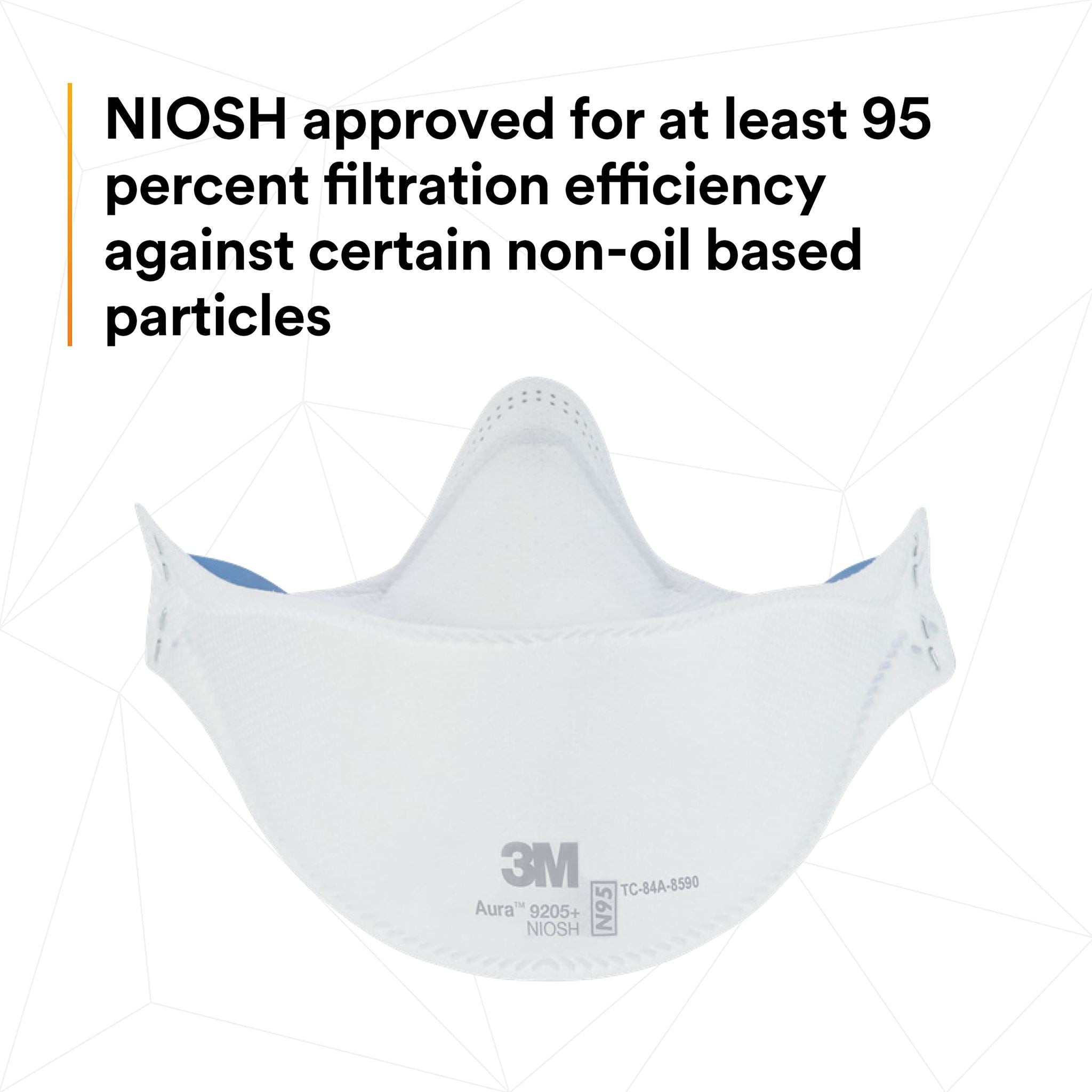 3M Aura Particulate Respirator 9205+, N95, Pack of 20 Disposable Respirators, In DIAGNOSTIC ULTRASOUND MACHINES FOR SALE