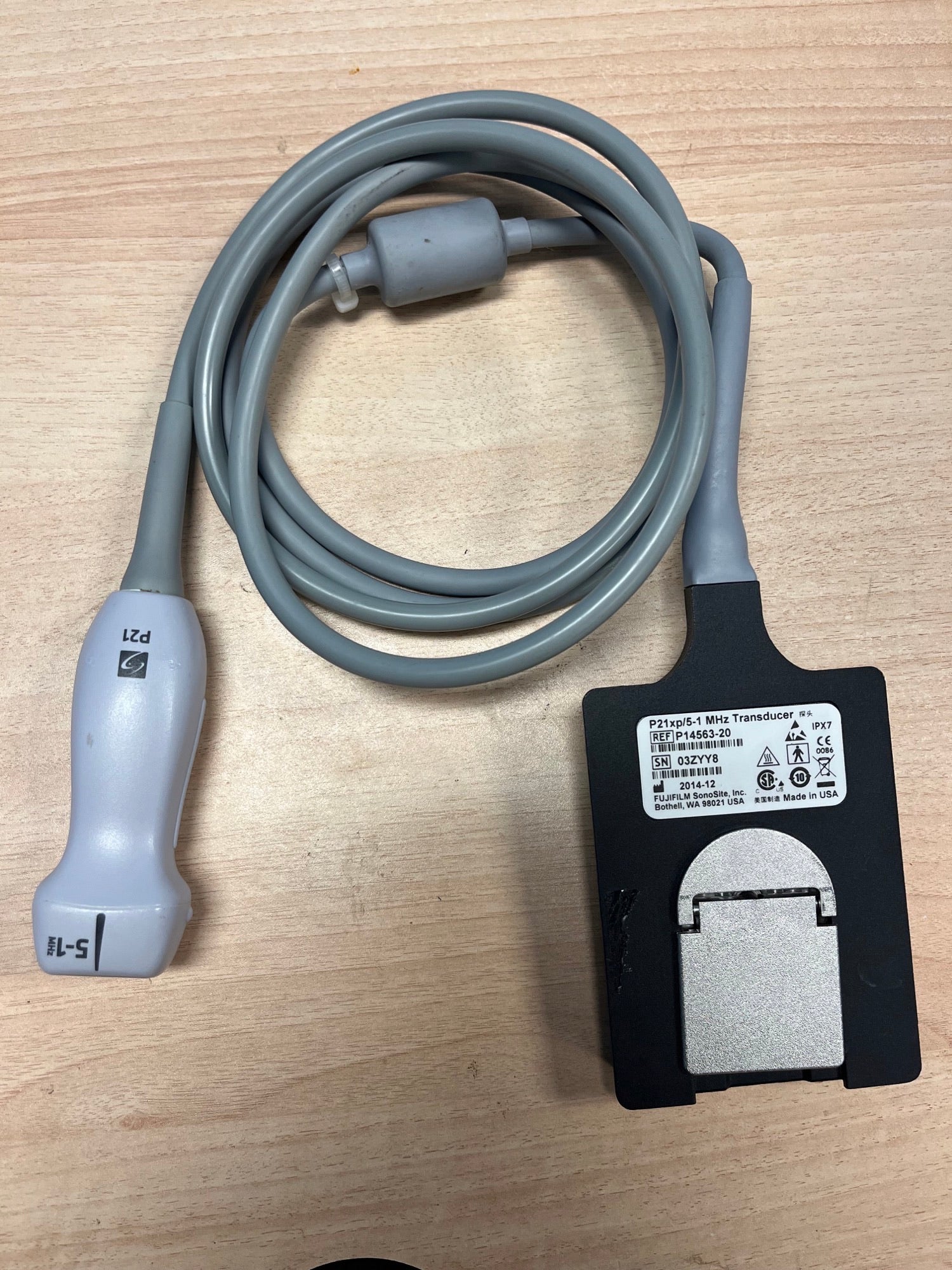 SonoSite P21Xp Phased Array Probe Transducer for X-Porte DOM 2014 DIAGNOSTIC ULTRASOUND MACHINES FOR SALE