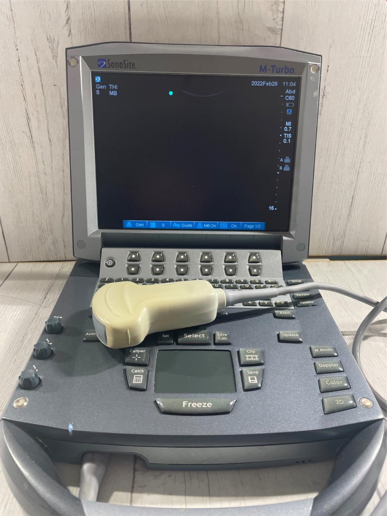 Sonosite C60x Ultrasound Probe REF:PO7680-30 SN:03Y2ZL For Sonosite M-Turbo DIAGNOSTIC ULTRASOUND MACHINES FOR SALE