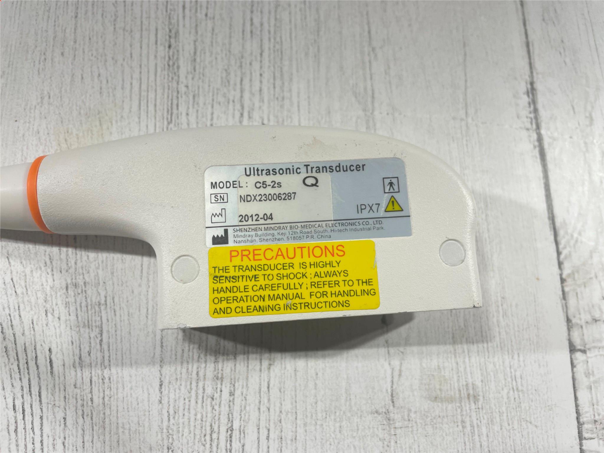 Mindray C5-2s Ultrasound Probe REF:115-001908-00 SN:NDX23006287 DIAGNOSTIC ULTRASOUND MACHINES FOR SALE