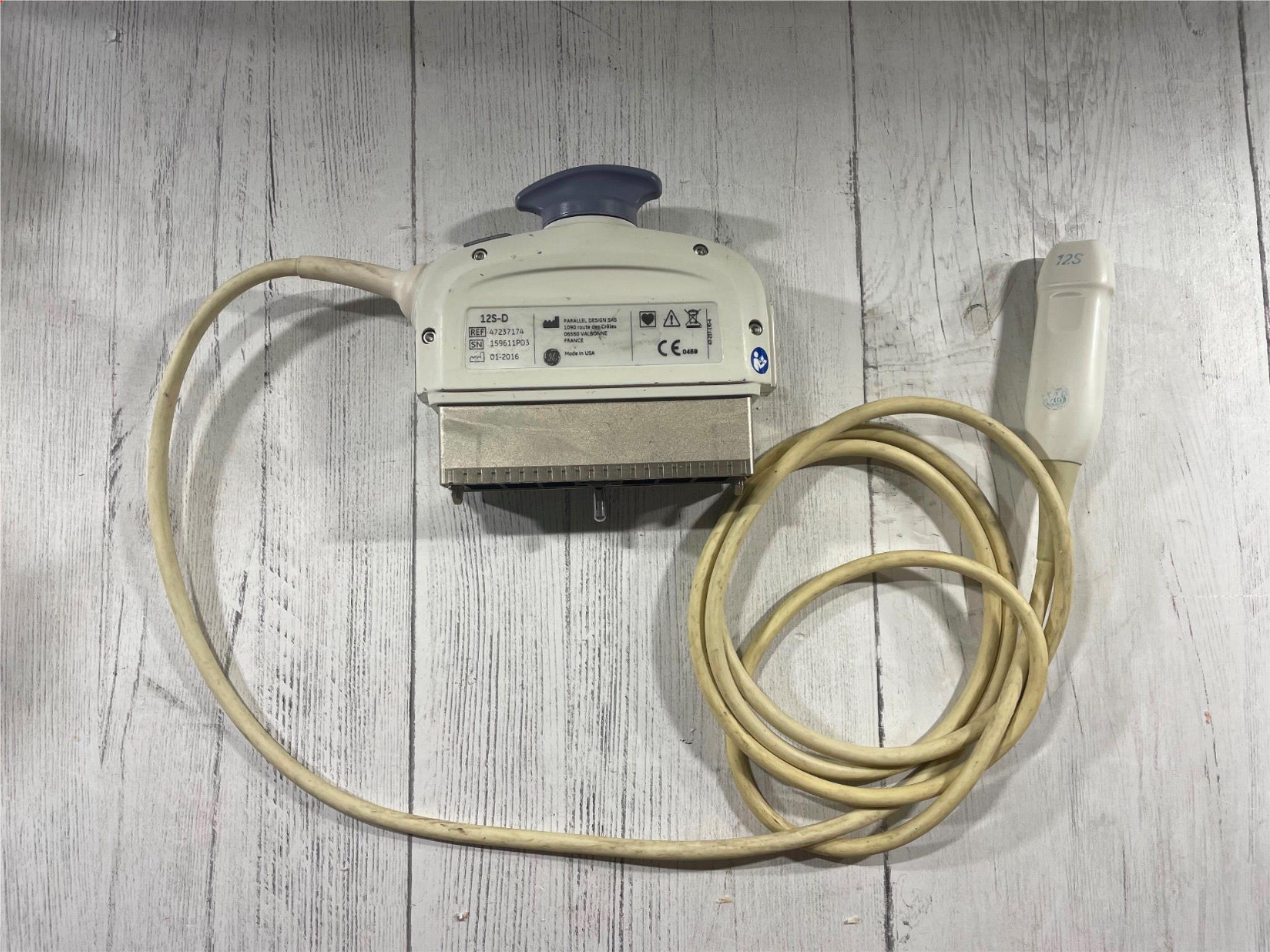 GE Healthcare 12S-D Ultrasound Probe REF:47237174 SN:159611PD3 DIAGNOSTIC ULTRASOUND MACHINES FOR SALE