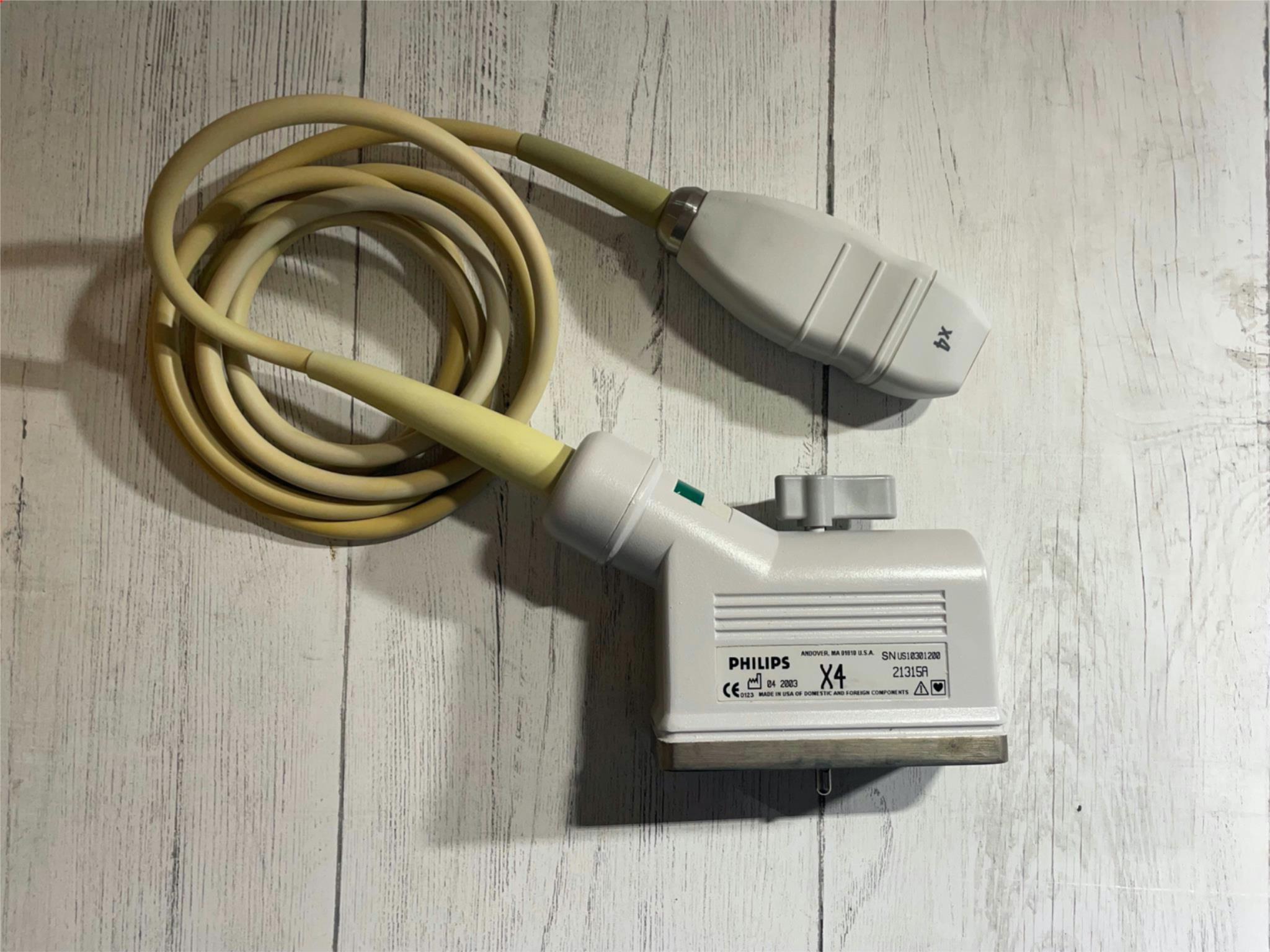 Philips X4 Ultrasound Transducer 21315A SN: US10301200 DIAGNOSTIC ULTRASOUND MACHINES FOR SALE