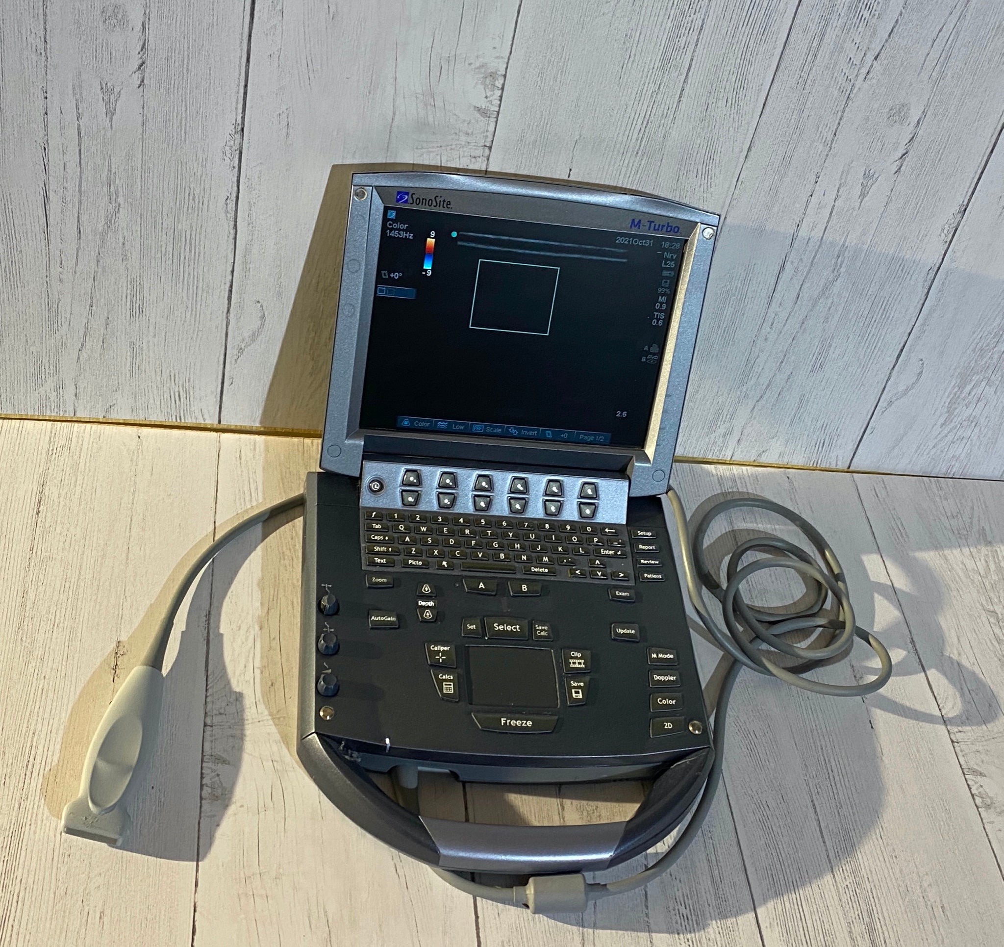 SonoSite M Turbo with one linear array probe L25 2008 DIAGNOSTIC ULTRASOUND MACHINES FOR SALE