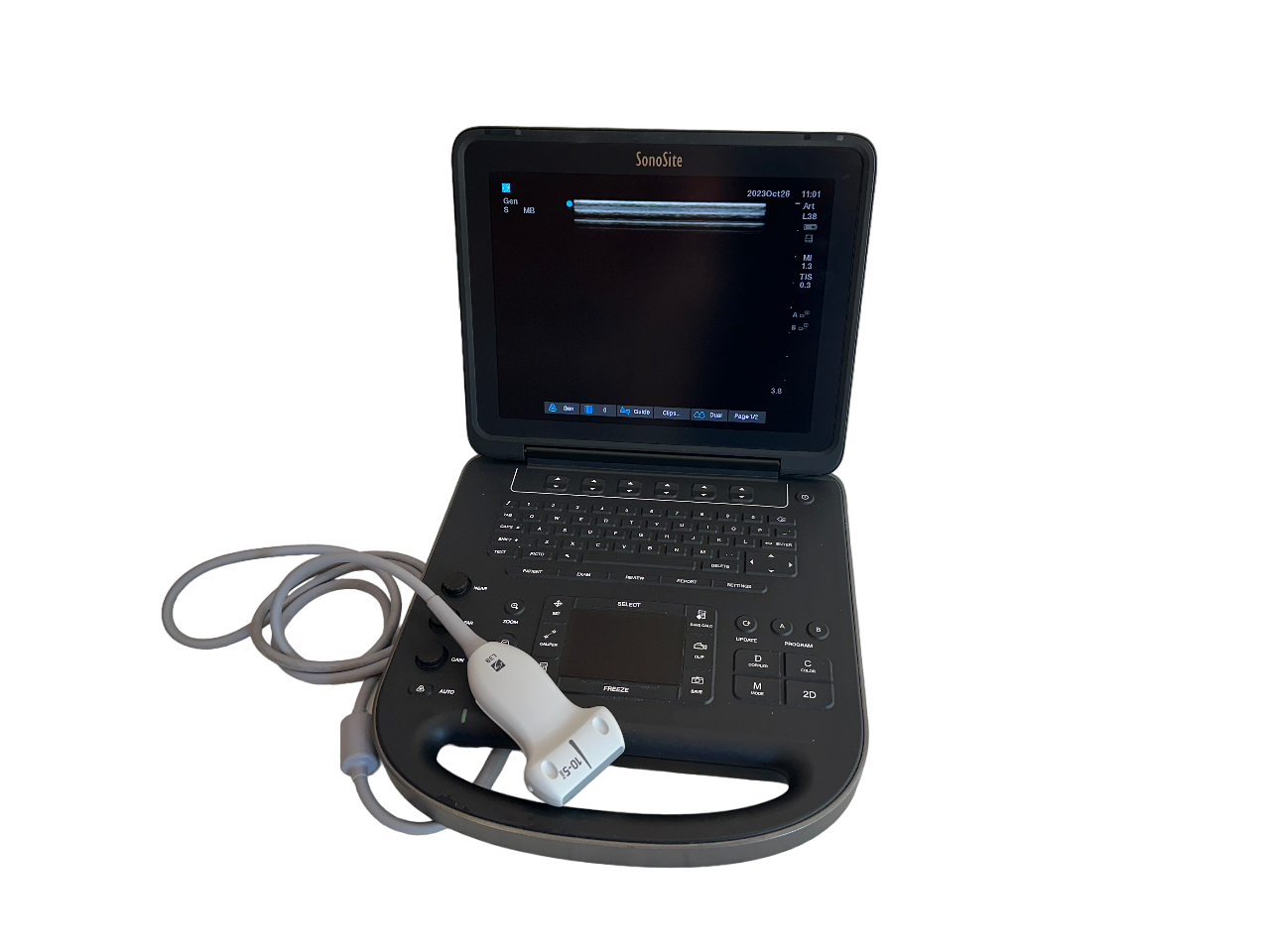 SonoSite Probe Transducer L38xi/10-5 MHz P12742-70 fro EDGE 2 ll DIAGNOSTIC ULTRASOUND MACHINES FOR SALE
