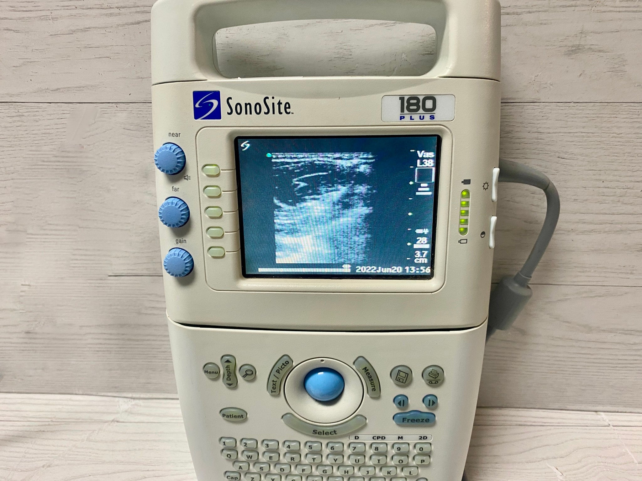 SonoSite 180 Plus Portable ultrasound with one linear array probe L738 DIAGNOSTIC ULTRASOUND MACHINES FOR SALE
