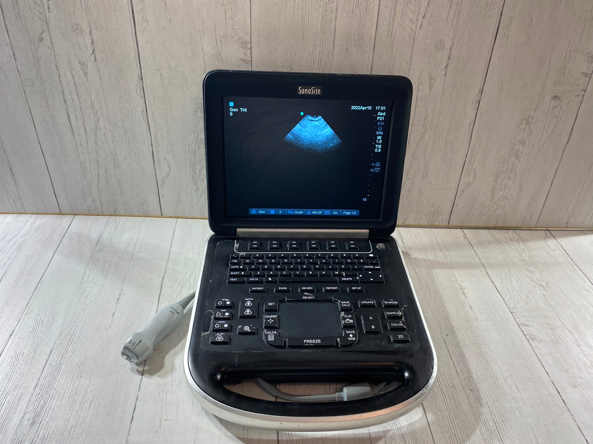 Sonosite Edge Portable ultrasound Manufactured 2013 with P21 Cardiac probe