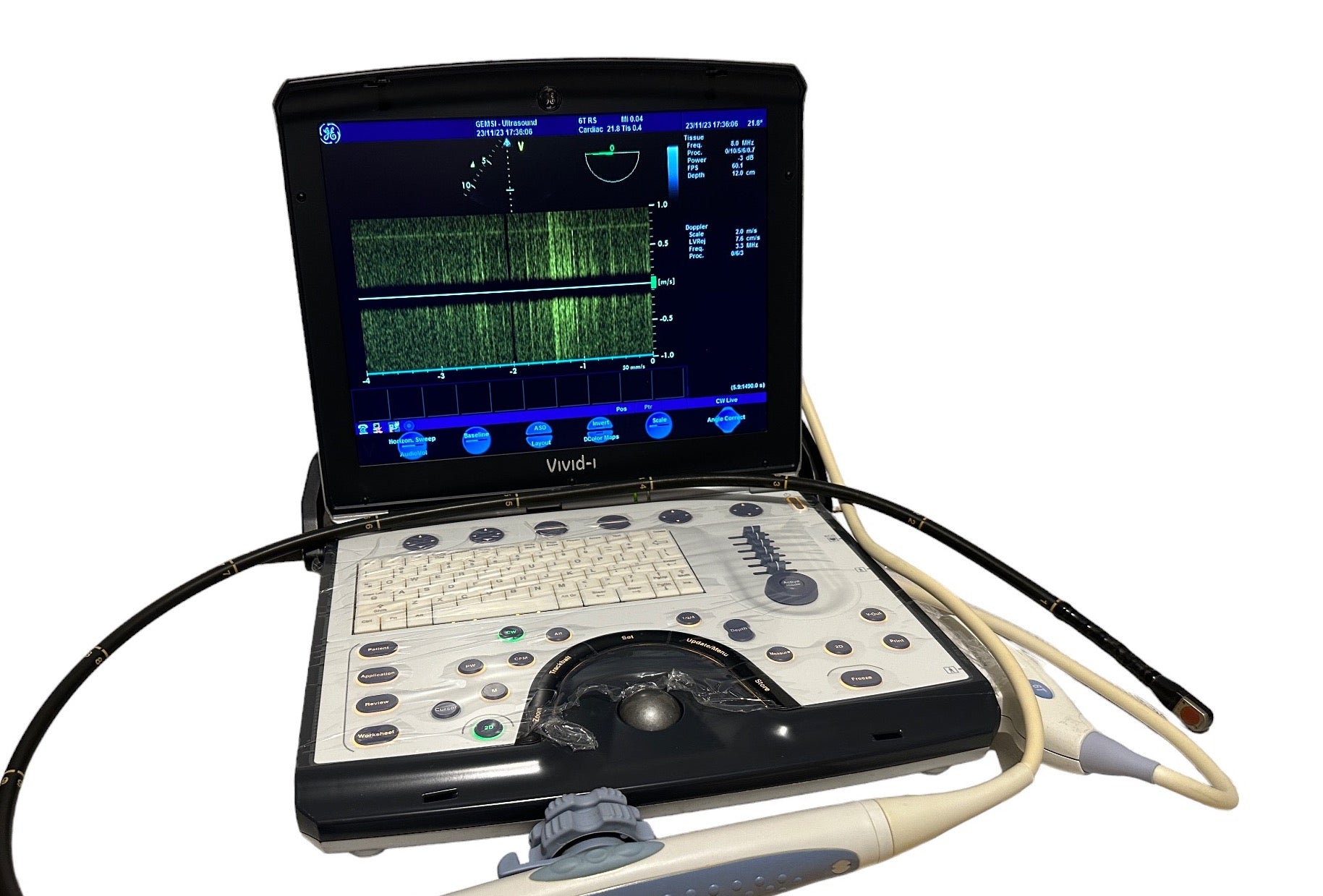 GE Vivid I Color Doppler Ultrasound & 6T TEE  Probe DIAGNOSTIC ULTRASOUND MACHINES FOR SALE