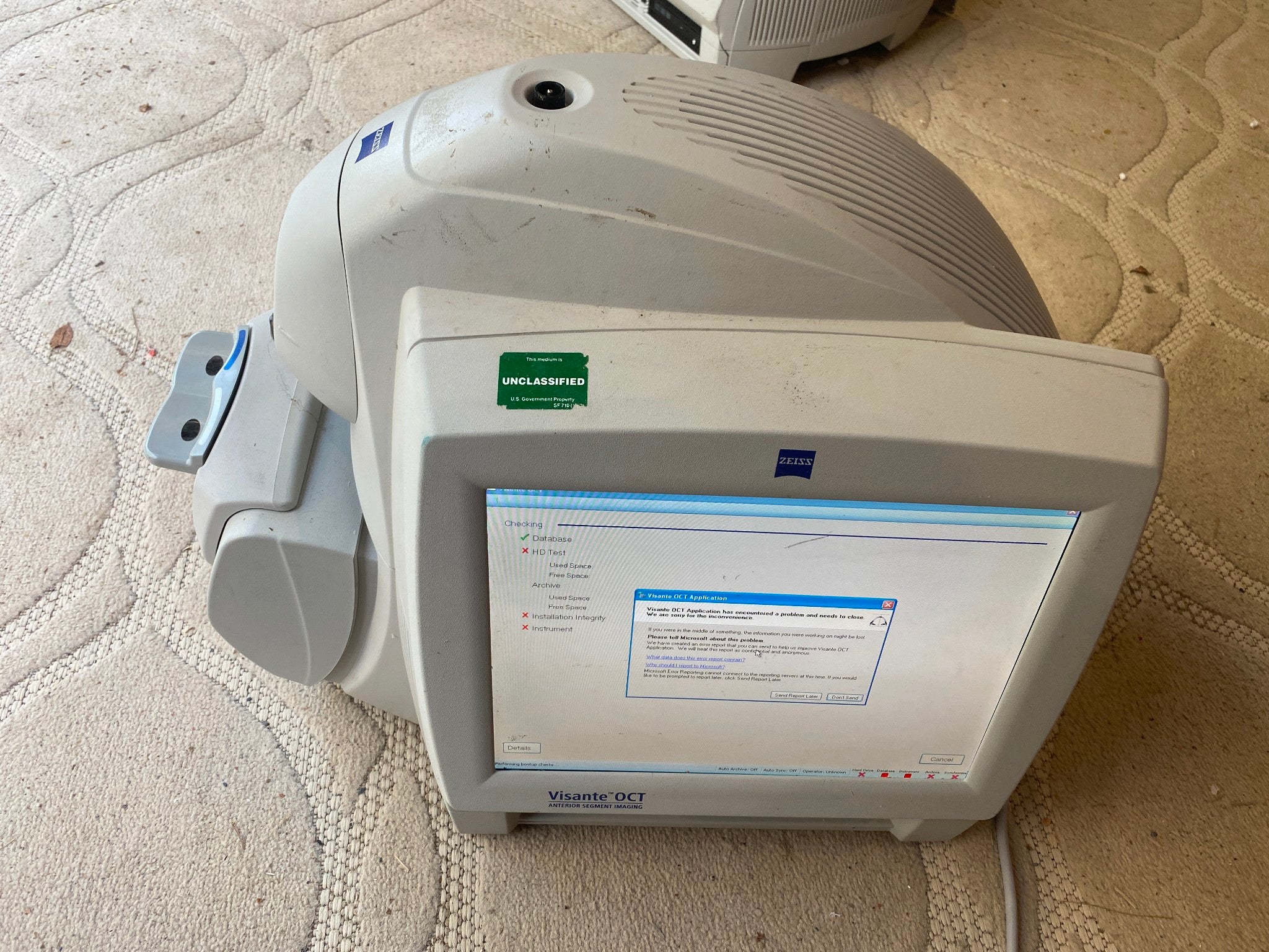 Carl  Zeiss 1000 Visante OCT Anterior Segment Imaging 2008 DIAGNOSTIC ULTRASOUND MACHINES FOR SALE