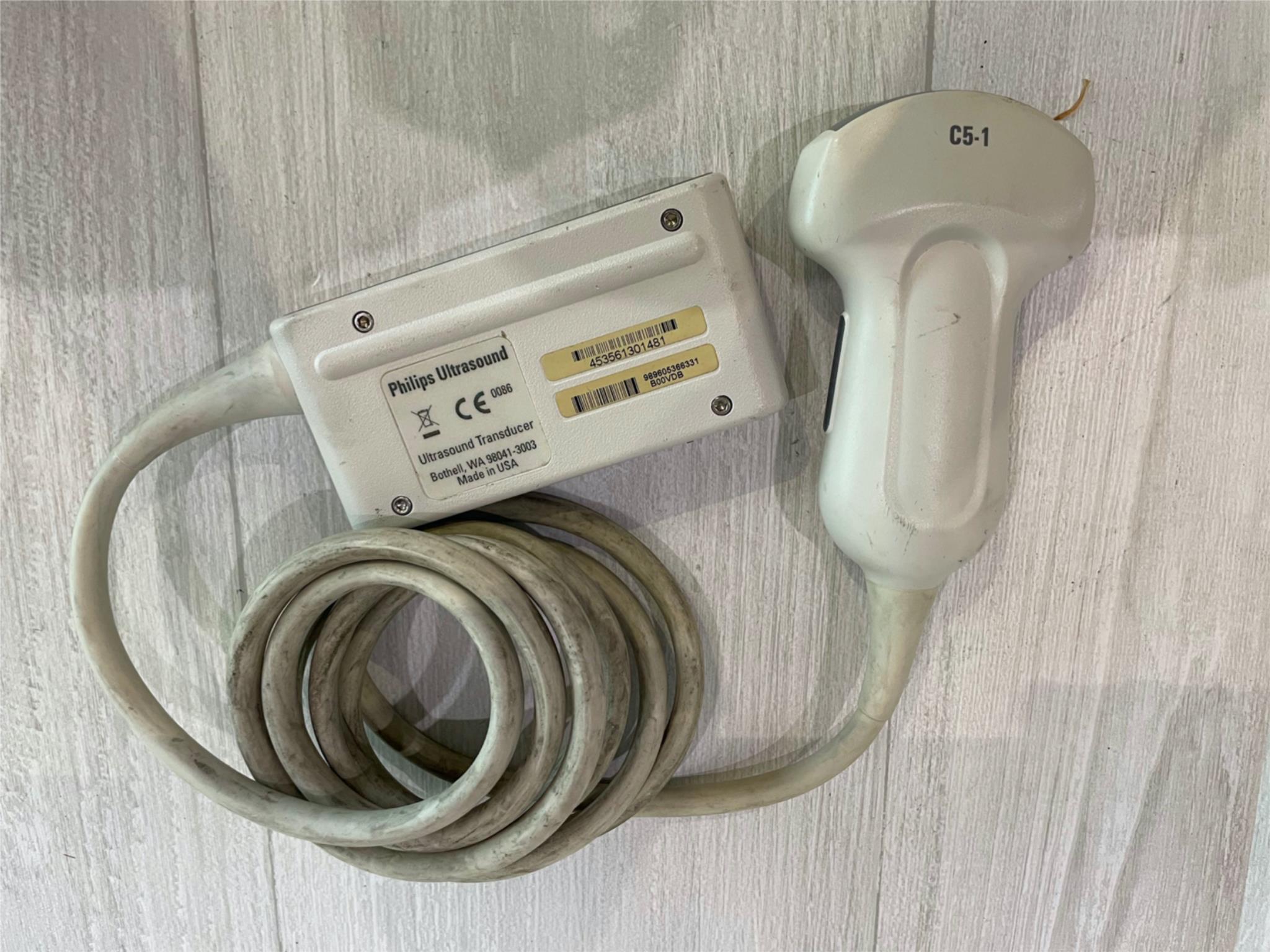 Philips C5-1 Compact Ultrasound Probe Transducer DIAGNOSTIC ULTRASOUND MACHINES FOR SALE