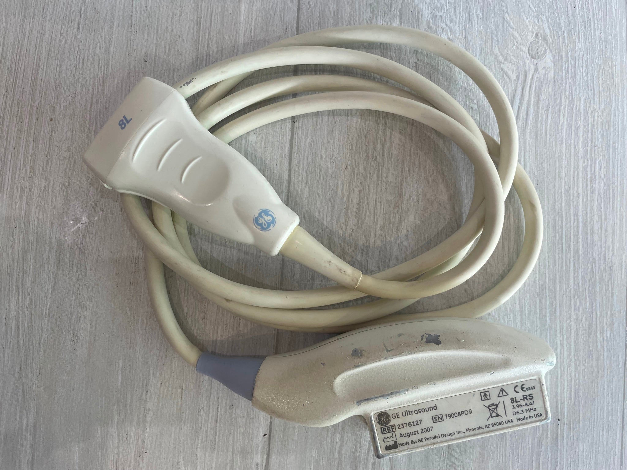 GE 8L-RS Compact Ultrasound Probe Transducer 2007 DIAGNOSTIC ULTRASOUND MACHINES FOR SALE