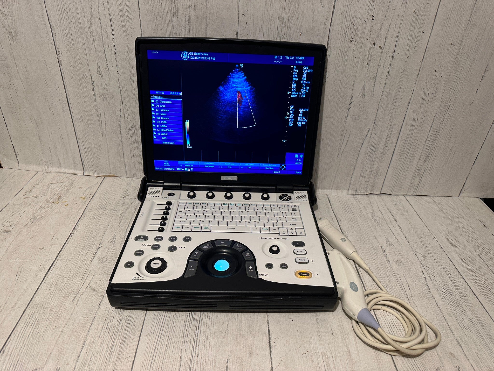 GE LOGIQ E Next Generation Ultrasound BT12  with 3S-RS Probe 2012 DIAGNOSTIC ULTRASOUND MACHINES FOR SALE