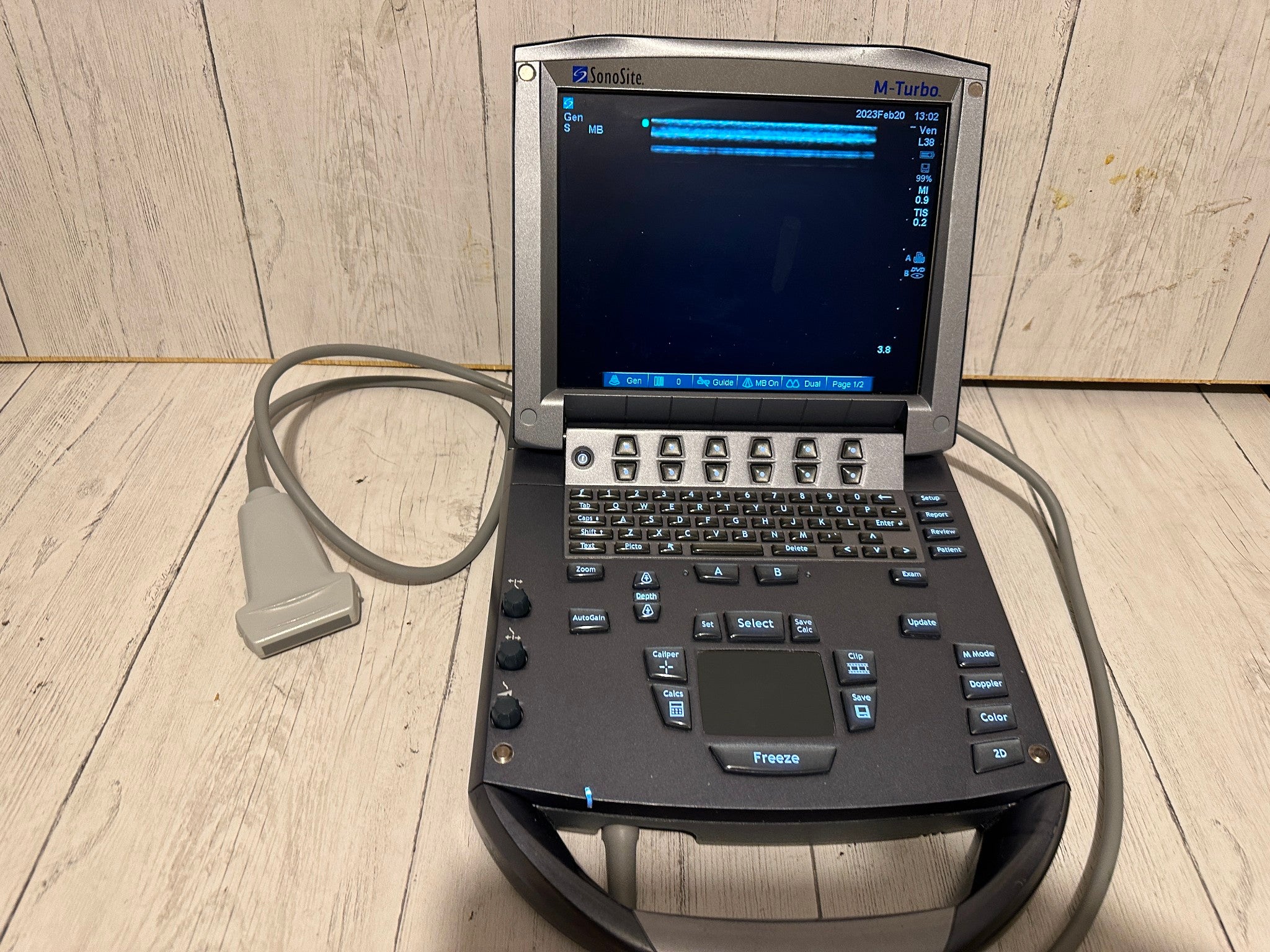 Sonosite L38x /10-5Mhz Ultrasound Probe For Sonosite M-Turbo 2008 DIAGNOSTIC ULTRASOUND MACHINES FOR SALE