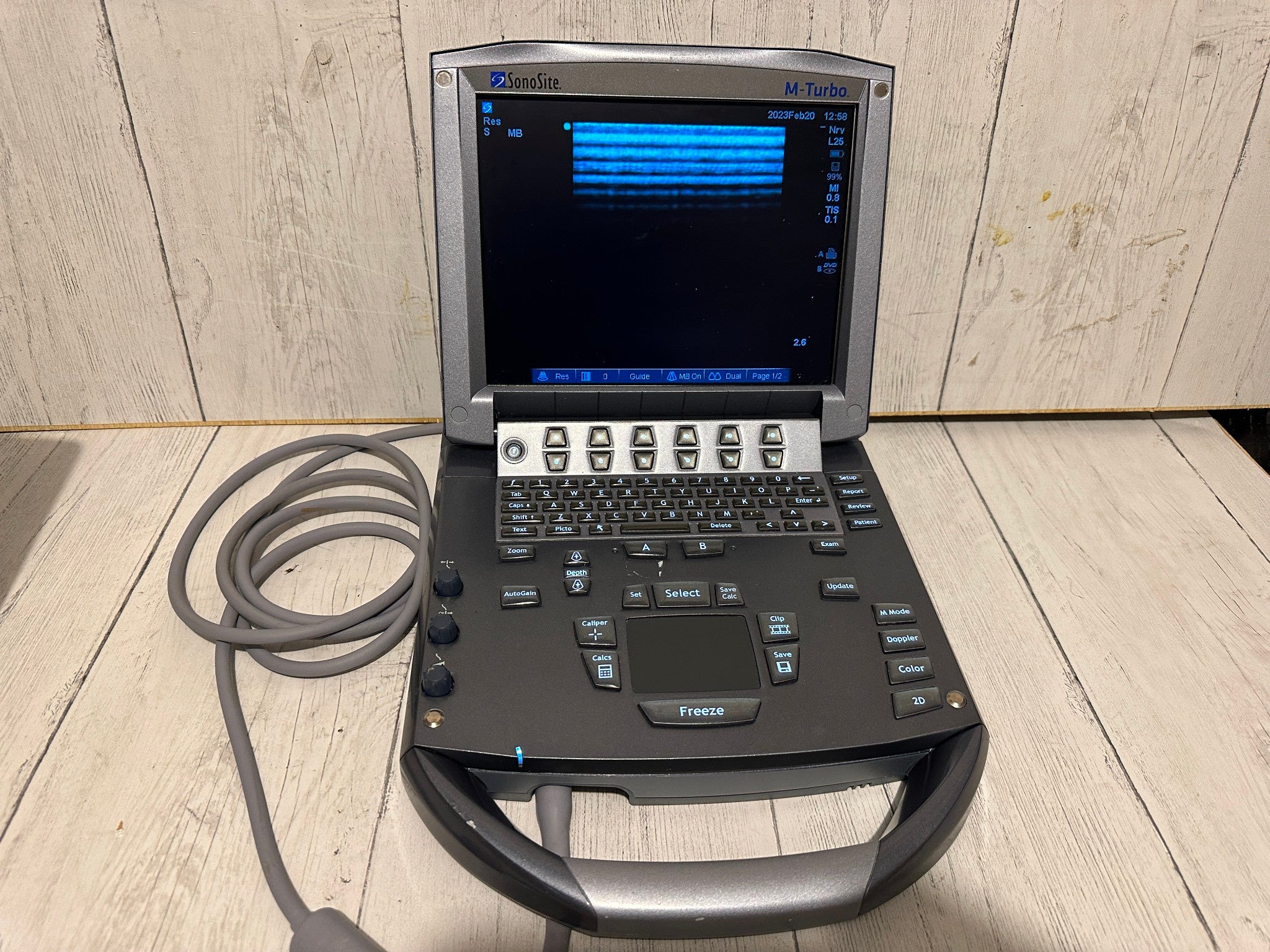 SonoSite M-Turbo Portable Ultrasound  2009 with Mini Dock Station DIAGNOSTIC ULTRASOUND MACHINES FOR SALE