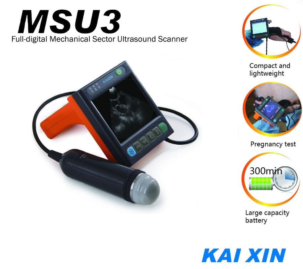 Kaixin MSU-3 Full digital Mechanical Sector ultrasound scanner DIAGNOSTIC ULTRASOUND MACHINES FOR SALE