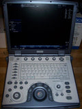 GE LOGIQ E portable ultrasound with 4C-RS OB transducer