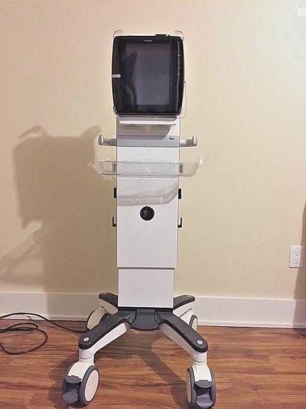 GE Venue 40 Ultrasound Unit with Stand and Two Probes (see description)
