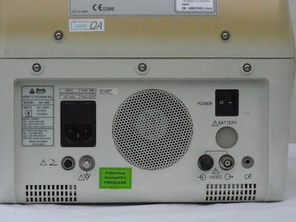 buttons on medical ultrasound device