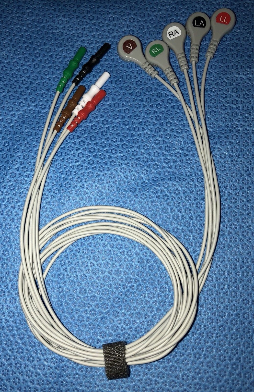 ECG Leadwire 5 Leads Snap AHA - Same Day Shipping - US Located DIAGNOSTIC ULTRASOUND MACHINES FOR SALE