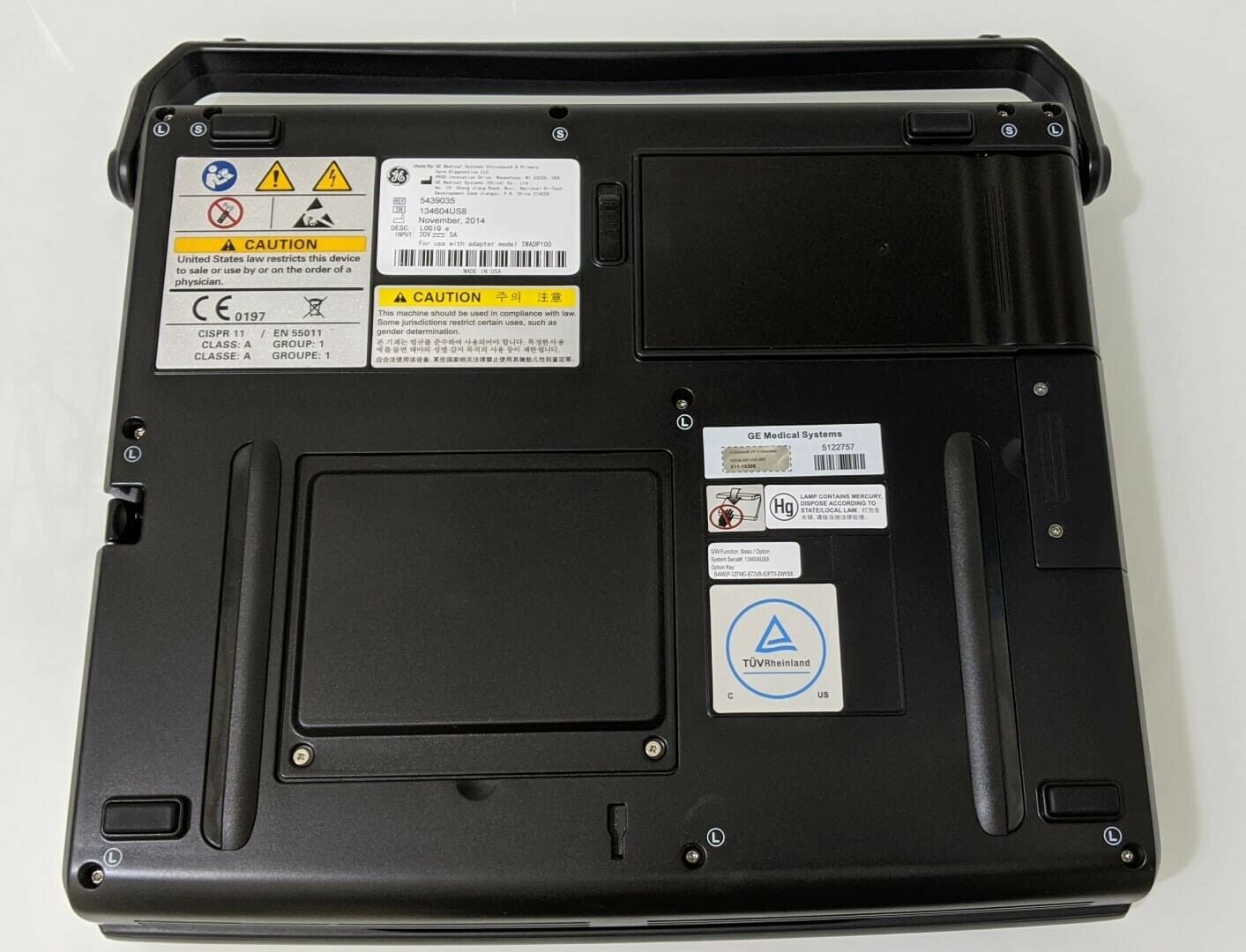 GE LOGIQ E BT12 (2014) R7 W/ 1- 12L-RS LINEAR PORTABLE ULTRASOUND SYSTEM DIAGNOSTIC ULTRASOUND MACHINES FOR SALE