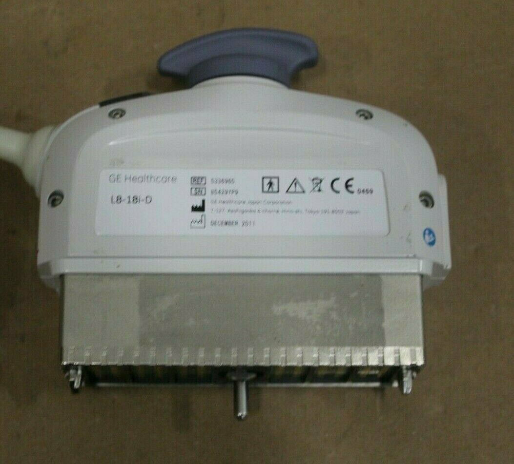 GE L8-18i-D Ultrasound Linear Probe REF: 5336965 DIAGNOSTIC ULTRASOUND MACHINES FOR SALE