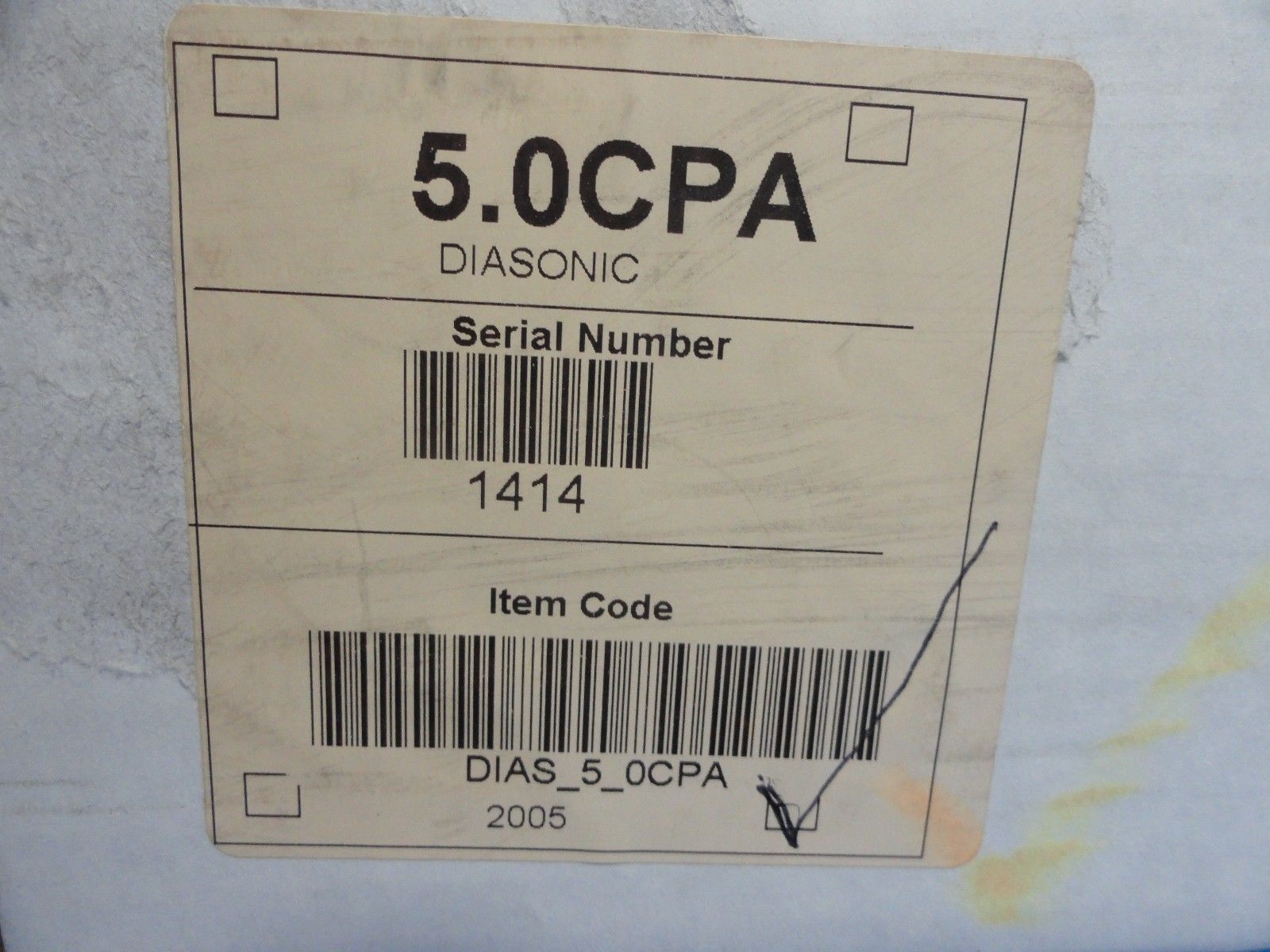 2005 Diasonics 5.0 CPACurved Phased Array Probe  for Gateway (8816) DIAGNOSTIC ULTRASOUND MACHINES FOR SALE