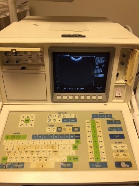 Shimadzu SDL-310 ultrasound machine with thermal printer and  monitor DIAGNOSTIC ULTRASOUND MACHINES FOR SALE