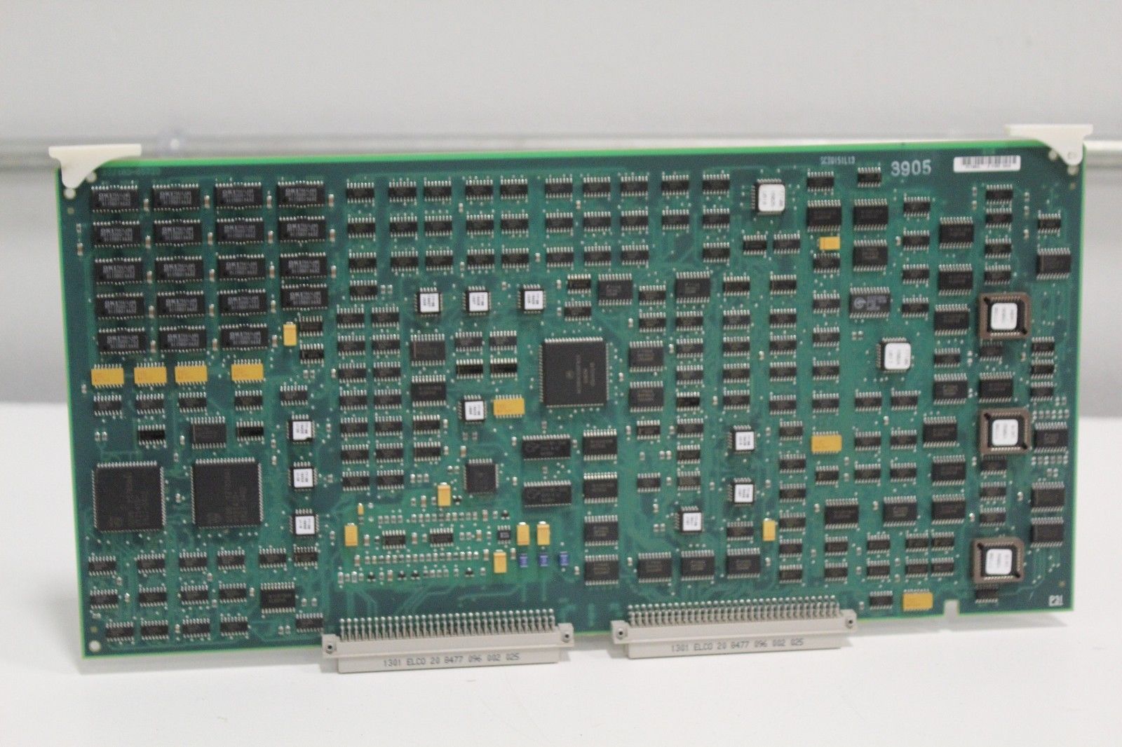 a close up of a computer board on a table