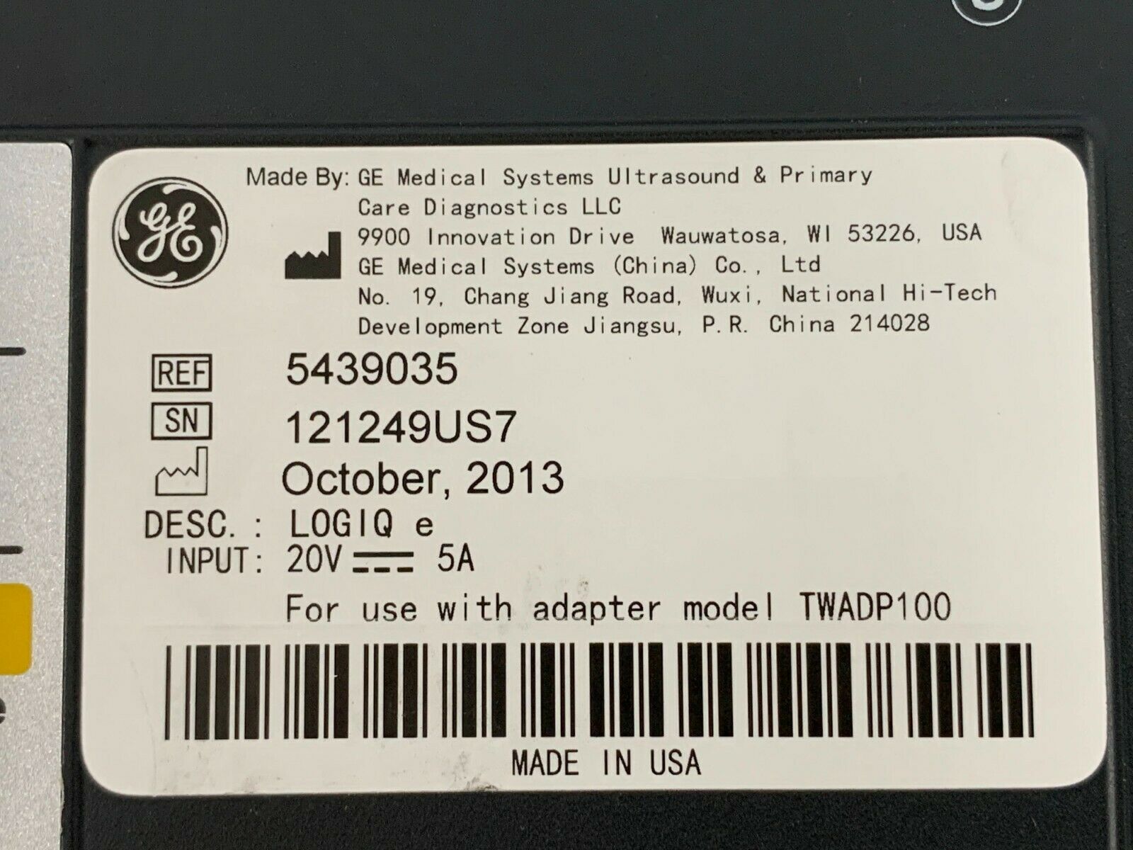 GE LOGIQ E BT12 ULTRASOUND WITH 3 TRANSDUCERS INCLUDED DIAGNOSTIC ULTRASOUND MACHINES FOR SALE