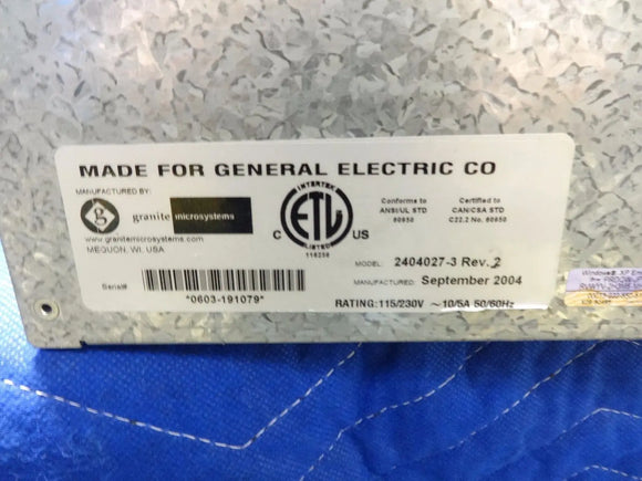 2404027-3 BACK END PROCESSOR (BEP) For GE Logiq 9 Ultrasound System