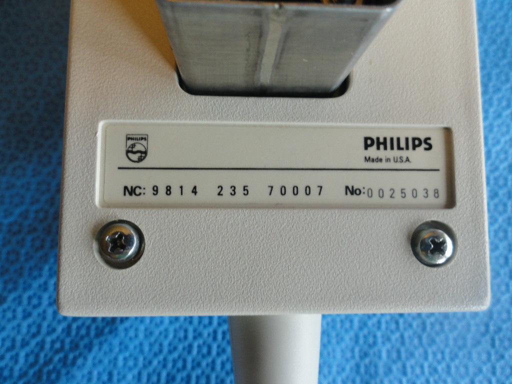 a close up of a device label on a table
