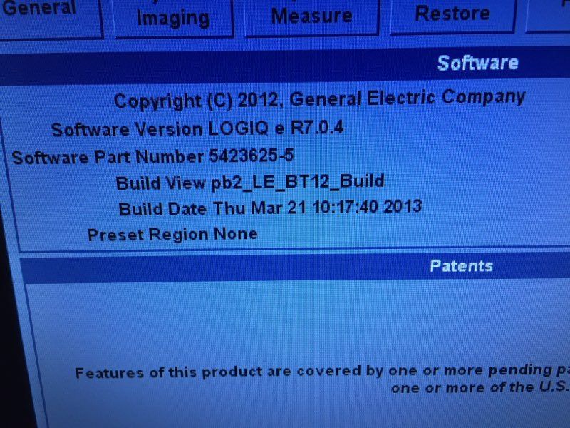 GE LOGIQ-e R7.0.4 BT12 3D Ultrasound w/ 12L-RS Linear Probe Logiq E Next Gen DIAGNOSTIC ULTRASOUND MACHINES FOR SALE