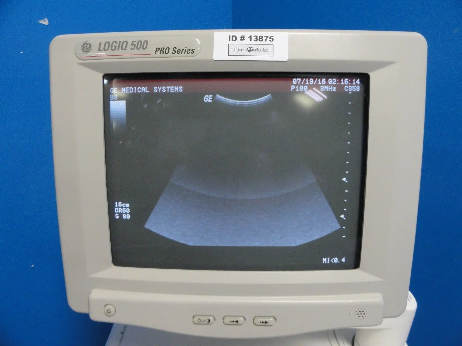 GE Logiq 500 Pro Series Ultrasound W/ C358, S222, LA39  Probes & Printer ~ 13875 DIAGNOSTIC ULTRASOUND MACHINES FOR SALE