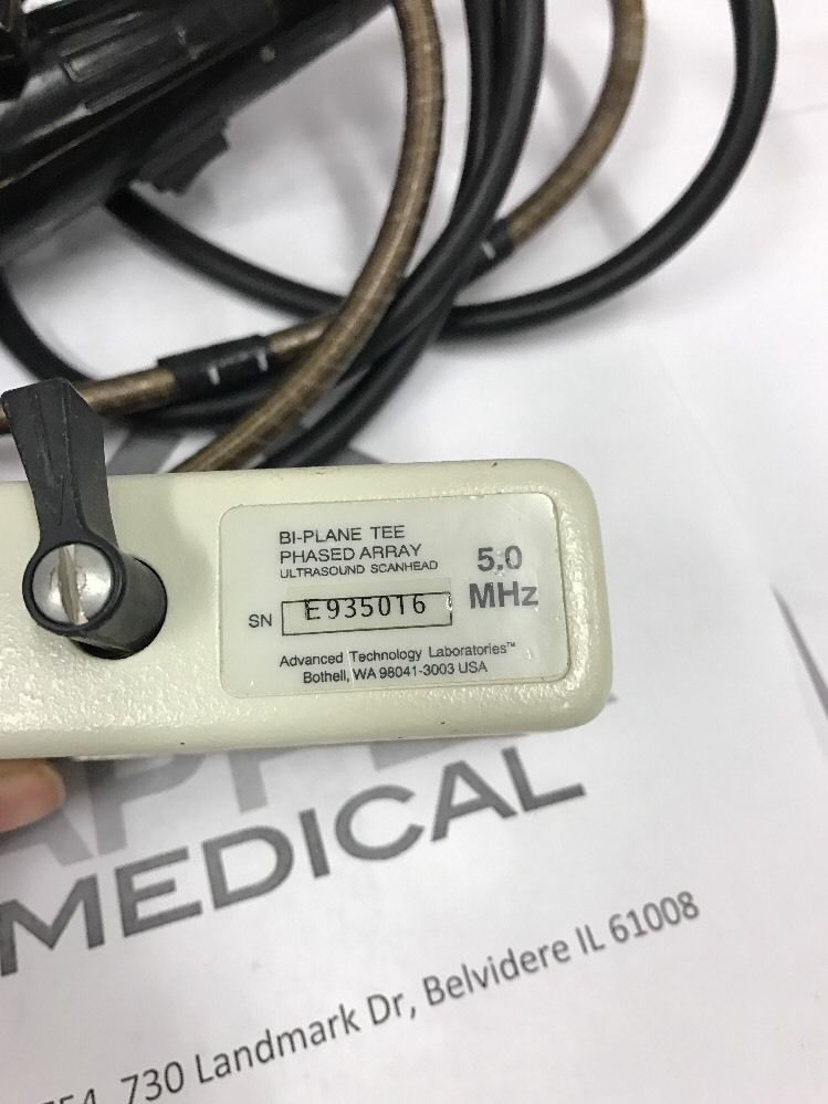 ATL Phased Array 5.0 MHz Single Plane Transesophageal (TEE) Probe (5583 ) Tr:24 DIAGNOSTIC ULTRASOUND MACHINES FOR SALE