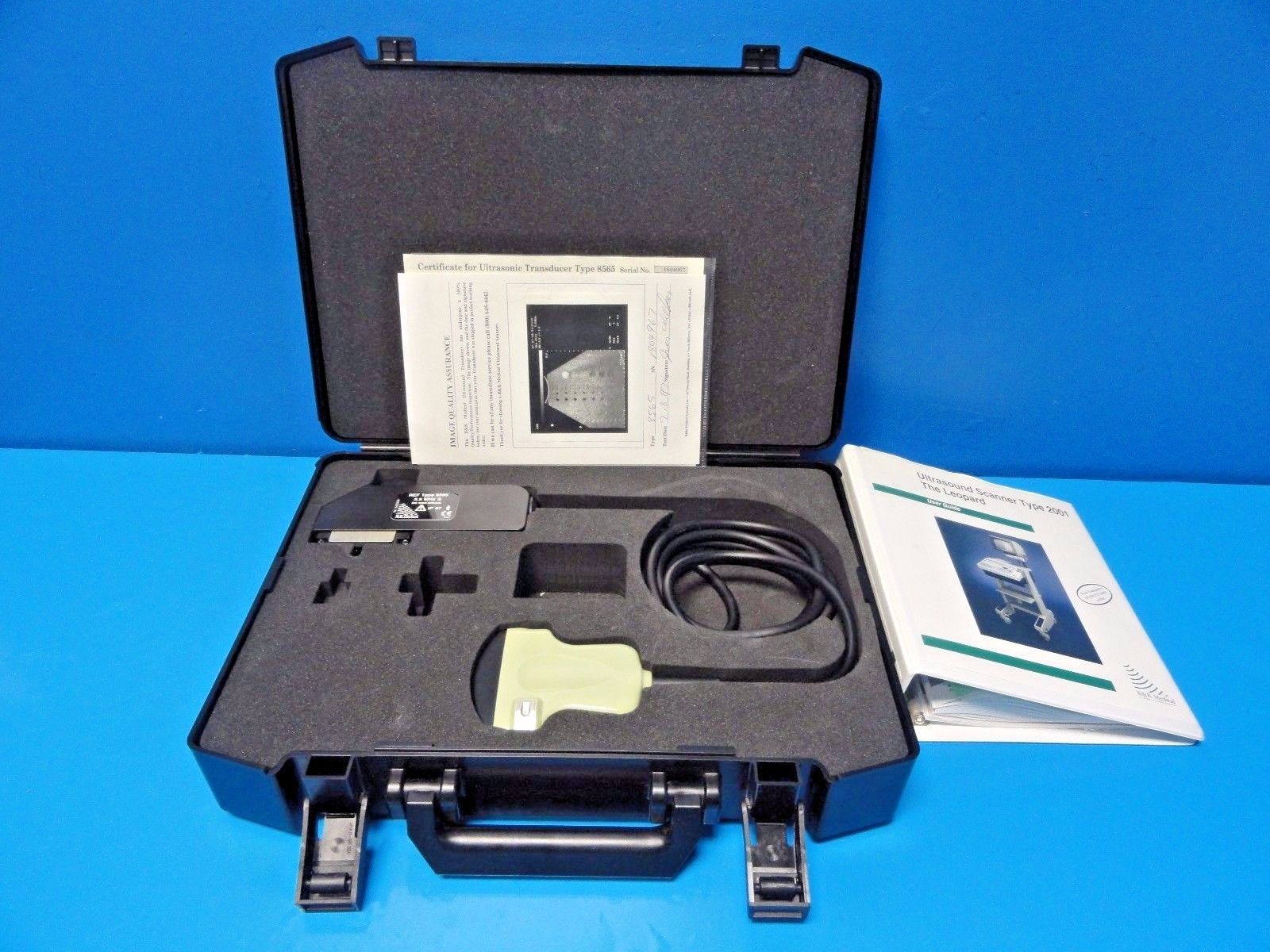 BK Medical Leopard 2001 Ultrasound W/ 8565 Convex Probe & Manual ~13544 DIAGNOSTIC ULTRASOUND MACHINES FOR SALE