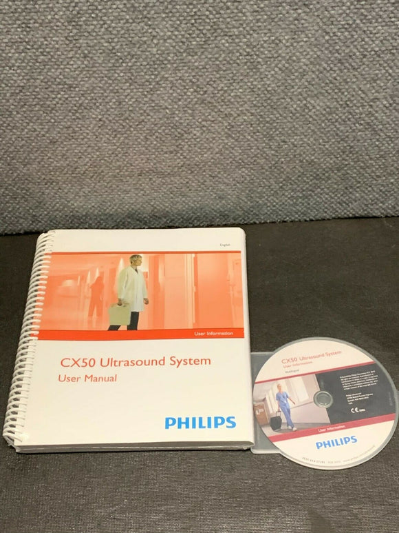 PHILIPS CX50 ULTRASOUND SYSTEM USER & INFORMATION MANUAL BOOK & CD