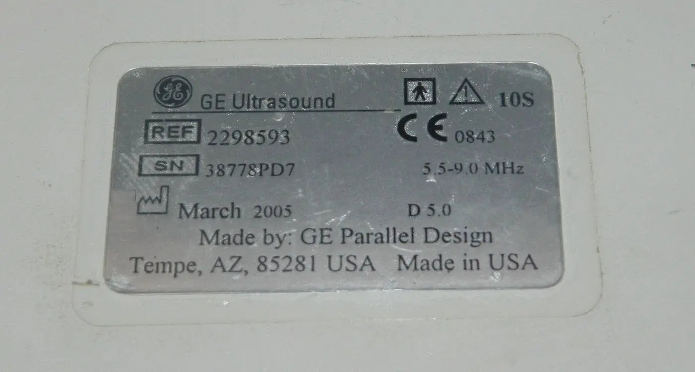 GE 10S Ultrasound Probe REF 2298593 DIAGNOSTIC ULTRASOUND MACHINES FOR SALE