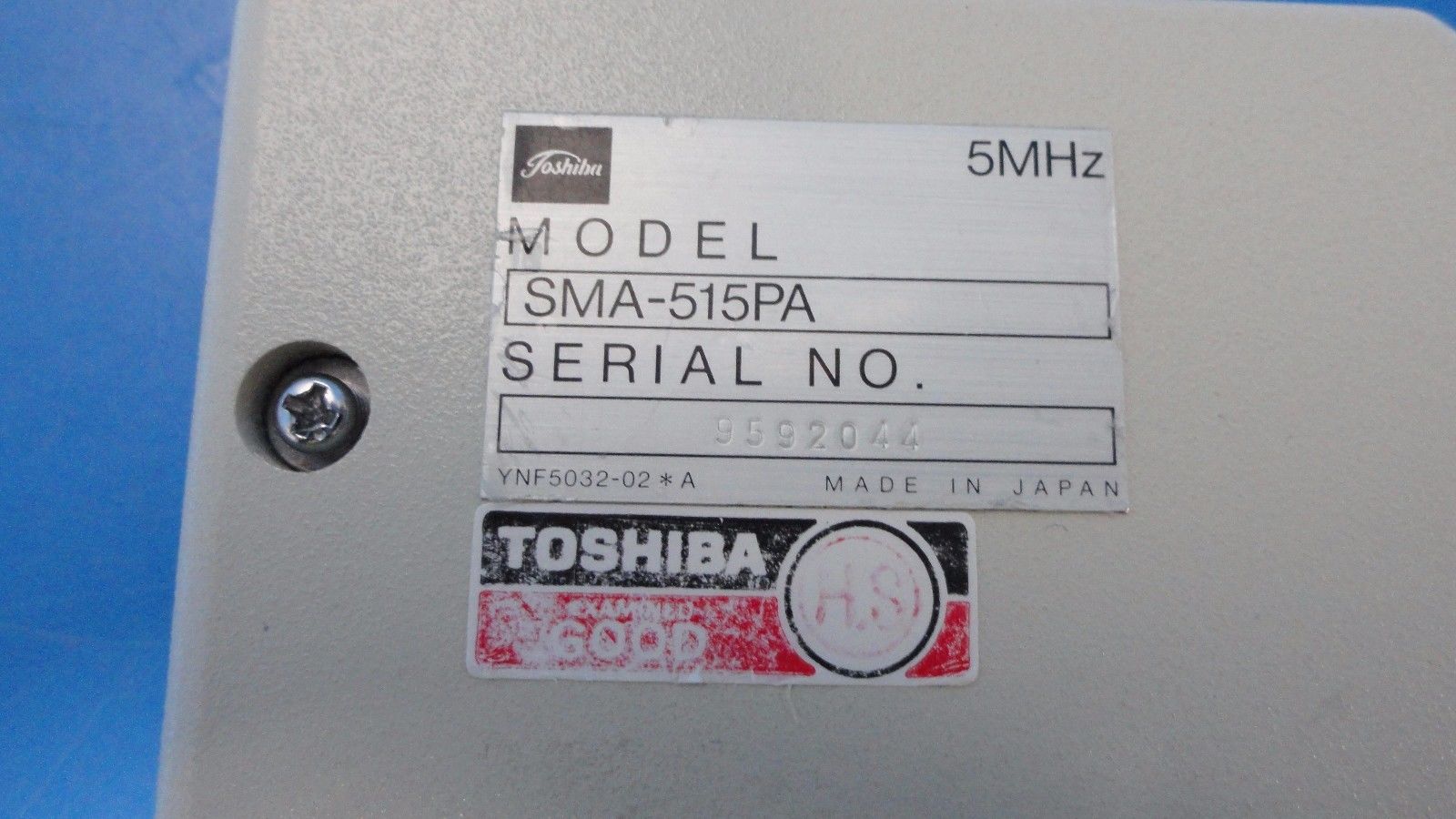 TOSHIBA SMA-515PA 5.0 MHZ ANNULAR ARRAY / PHASED ARRAY PROBE / TRANSDUCER (7084) DIAGNOSTIC ULTRASOUND MACHINES FOR SALE