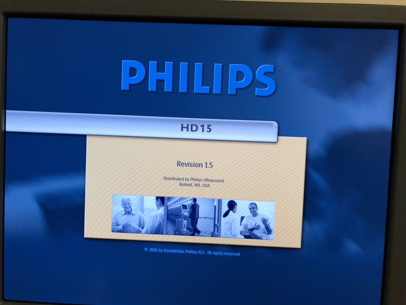 a computer screen with a picture of philips on it