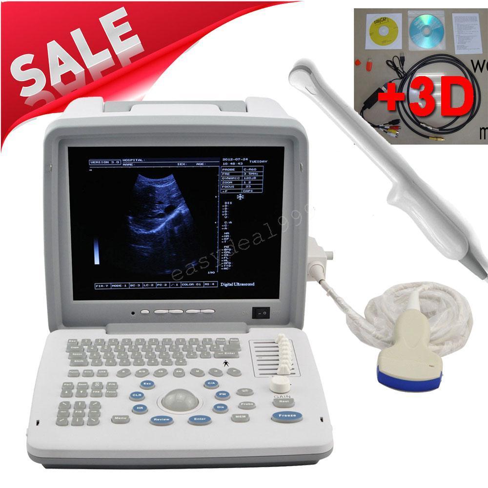 Full Digital Portable Ultrasound Scanner Machine Convex Transvaginal 2 Probes 3D 190891678171 DIAGNOSTIC ULTRASOUND MACHINES FOR SALE