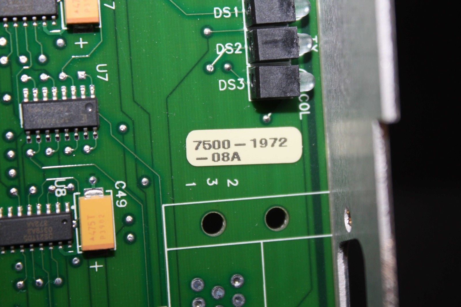 green motherboard closeup