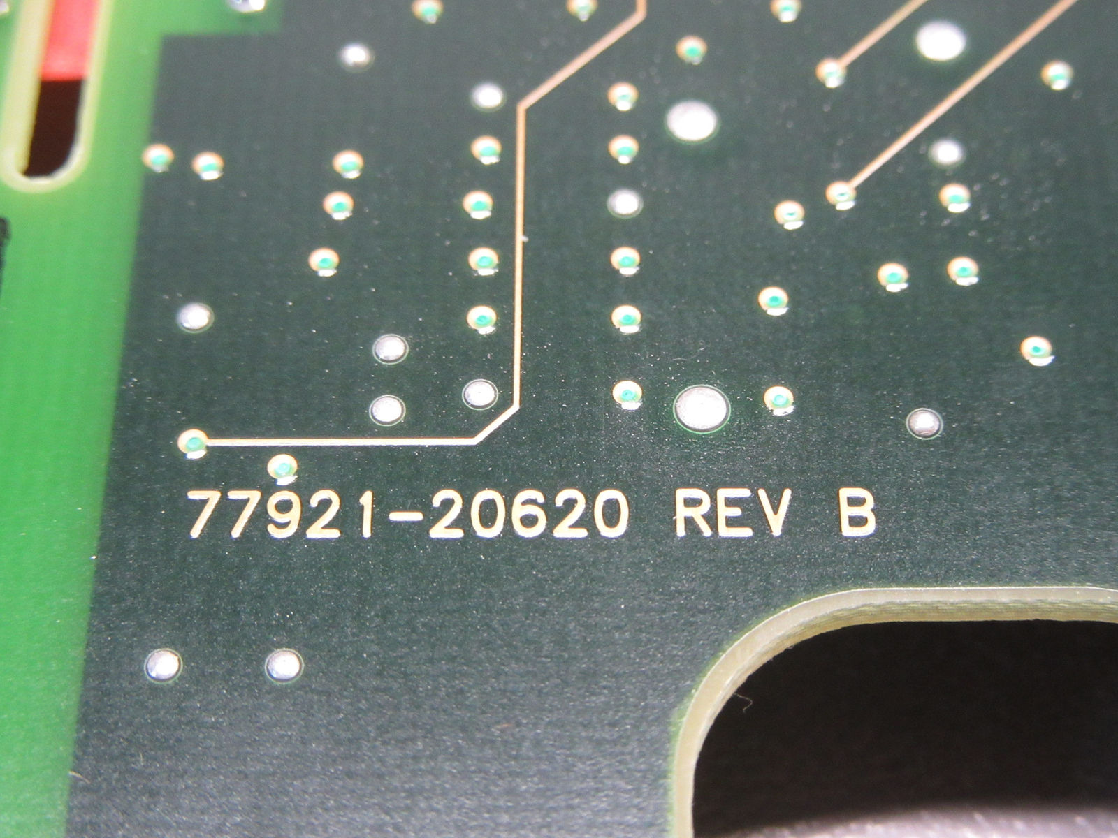 a close up of a printed circuit board