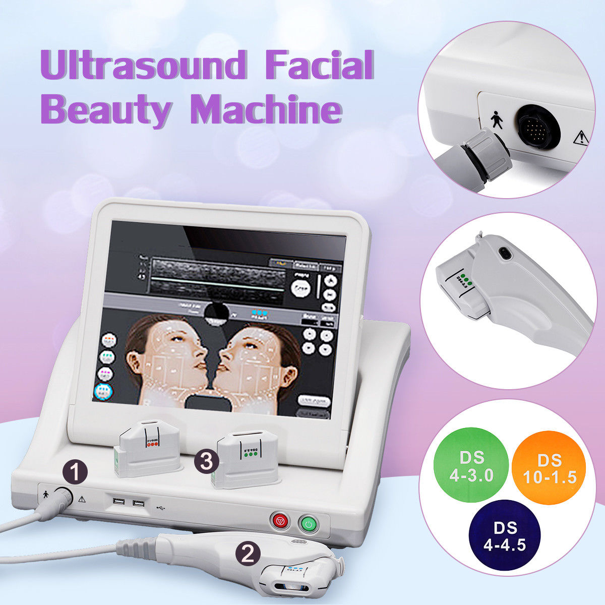 High Intensity Focused Ultrasound HIFU Facial Skin Care Spa Anti Aging Machine DIAGNOSTIC ULTRASOUND MACHINES FOR SALE