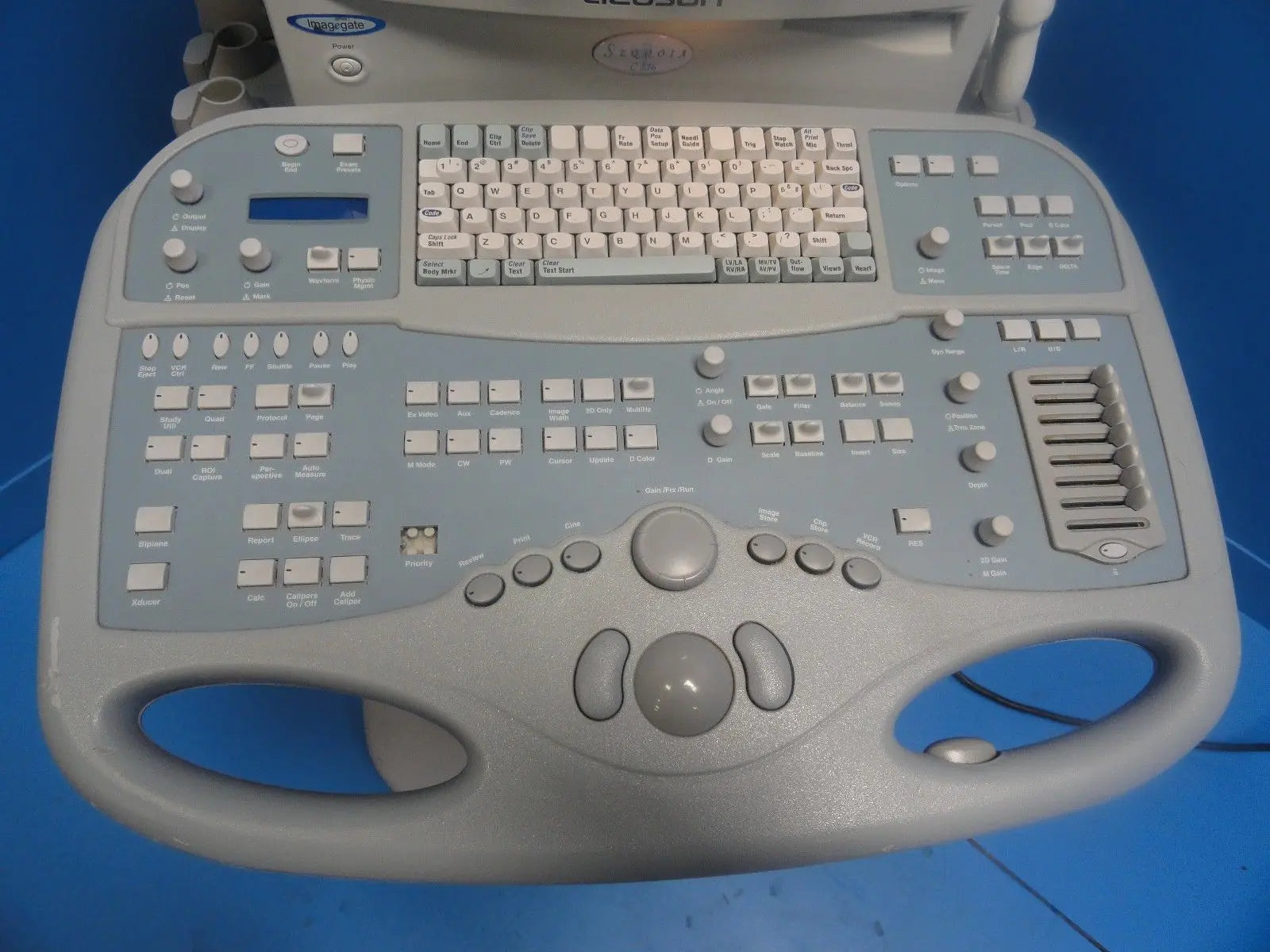 2002 Acuson Sequoia C256 Cardiac Ultrasound W/  5V2C Probe Printer & VCR (6066) DIAGNOSTIC ULTRASOUND MACHINES FOR SALE