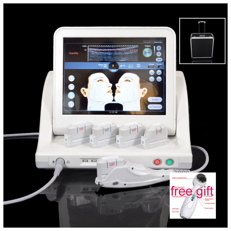 5 Cartridges HIFU High intensity focused ultrasound Skin Care Beauty Machine Spa DIAGNOSTIC ULTRASOUND MACHINES FOR SALE