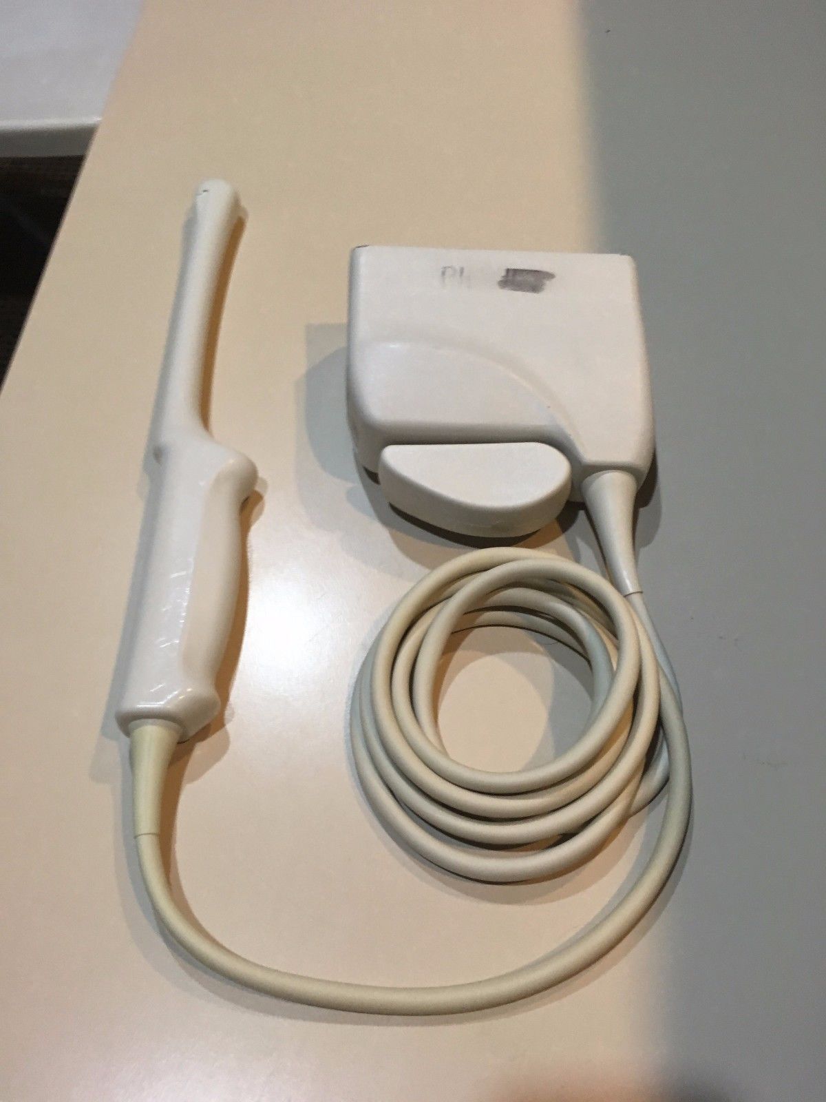 a white probe on a table