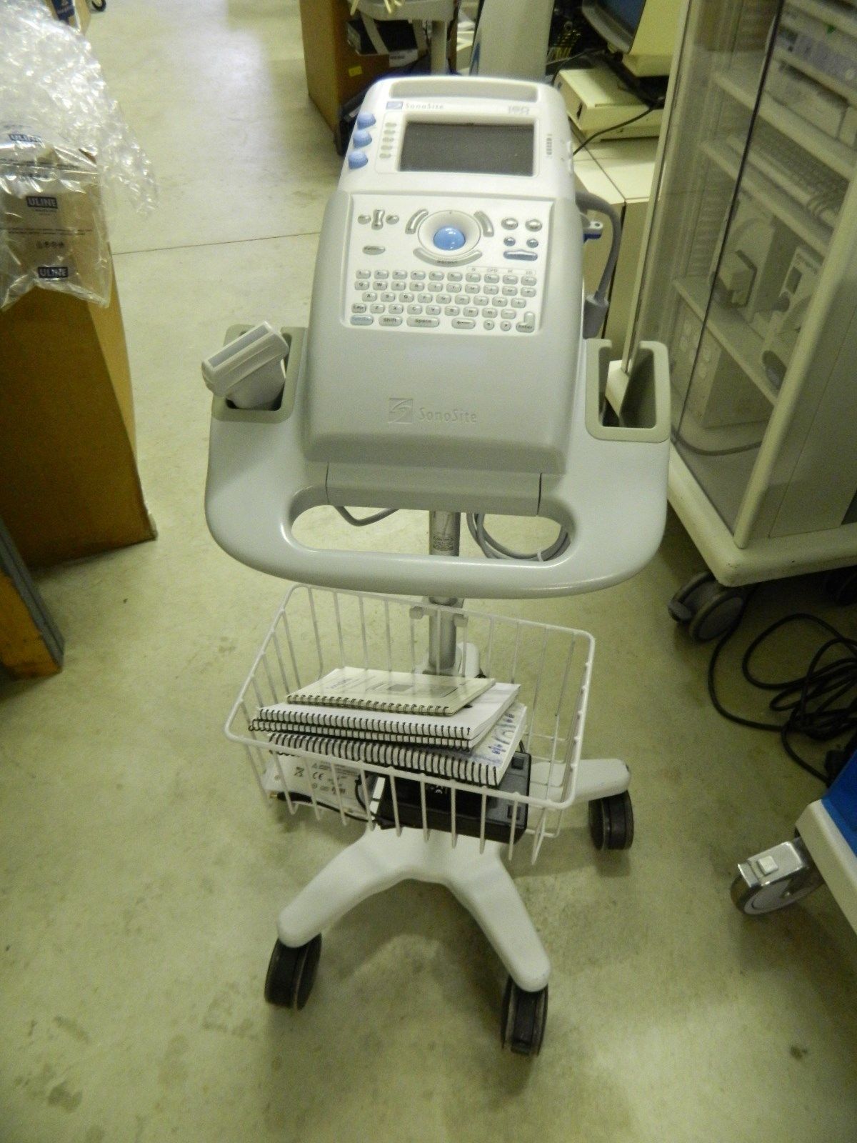 2006 Sonosite 180 Plus Portable Ultrasound w/L38 Probe & Work Cart *Tested DIAGNOSTIC ULTRASOUND MACHINES FOR SALE